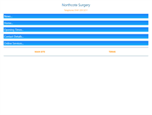 Tablet Screenshot of northcotesurgery.com